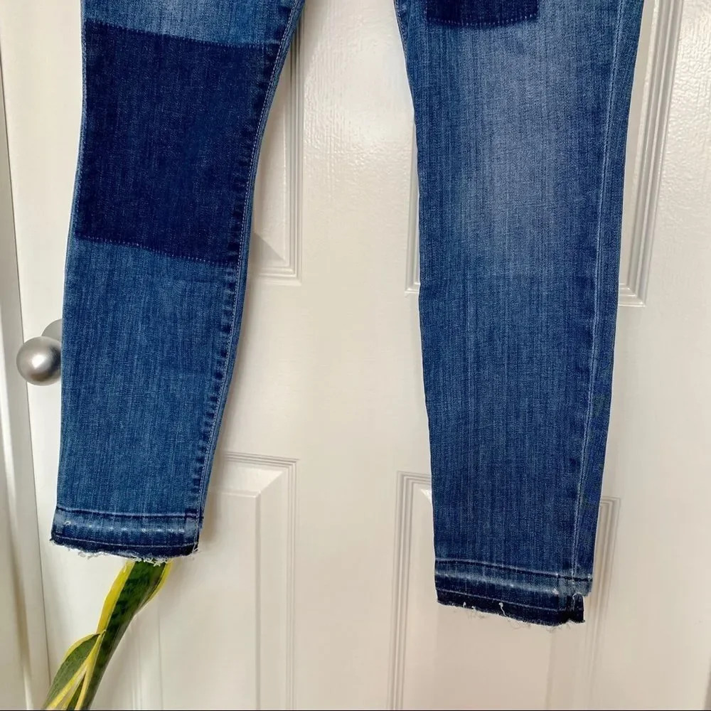 NWT Joe’s Jeans Daisy Patchwork Mid Rise Skinny Ankle Jean 30 - Picture 6 of 15